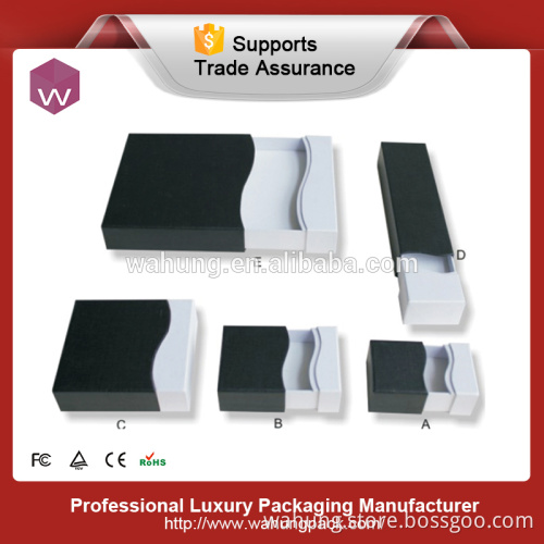 Book Shape Custom Cardboard Jewelry Paper Boxes Material